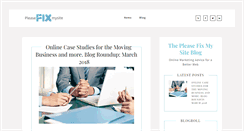 Desktop Screenshot of pleasefixmysite.com