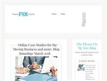 Tablet Screenshot of pleasefixmysite.com